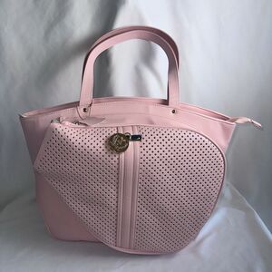 Cassanova Perforated Tennis / Pickleball Bag in Pink NWOT Women’s Christmas Gift